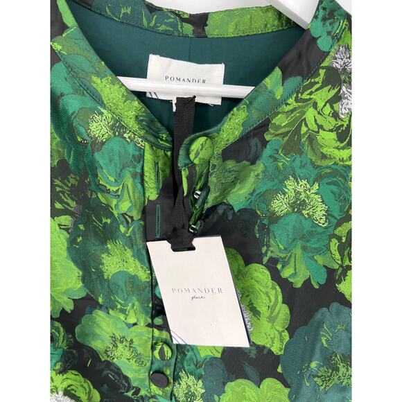 TUCKERNUCK Pomander Place Green Jacquard Samantha Dress NWT Size XS - Picture 11 of 11